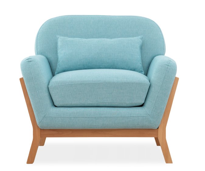 Кресло Йоко голубого цвета - купить Интерьерные кресла по цене 23950.0