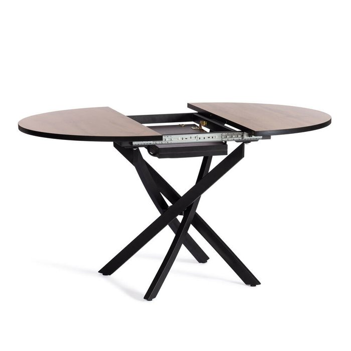 Раздвижной обеденный стол Manzana коричневого цвета - лучшие Обеденные столы в INMYROOM