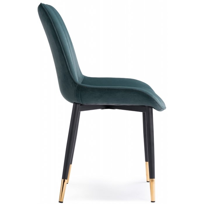 Стул Seda черно-зеленого цвета - лучшие Обеденные стулья в INMYROOM
