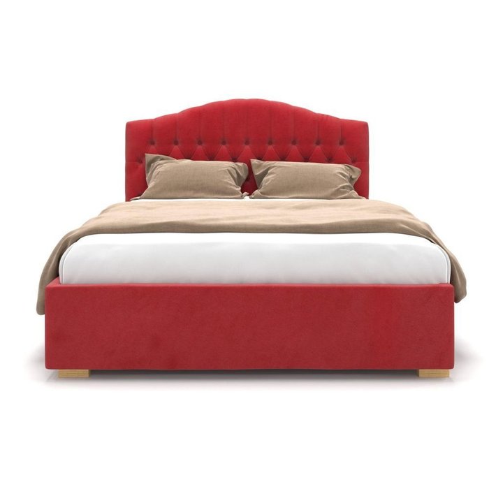 Кровать Hannah красная 200х200 - лучшие Кровати для спальни в INMYROOM