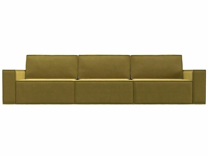 Прямой диван-кровать Куба лонг желтого цвета - купить Прямые диваны по цене 79999.0