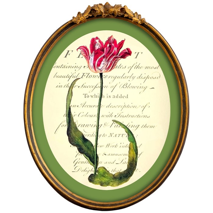 Картина Век тюльпанов версия 1 в раме Тиффани