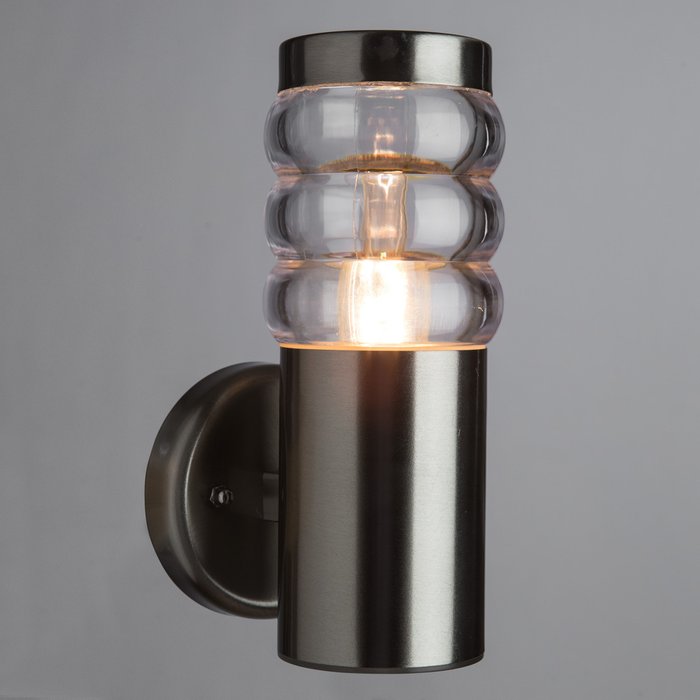 Уличный настенный светильник Portico цвета хром - купить Настенные уличные светильники по цене 2390.0