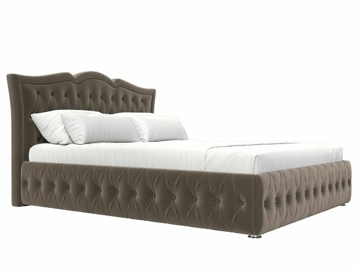 Кровать Герда 180х200 коричневого цвета с подъемным механизмом - лучшие Кровати для спальни в INMYROOM