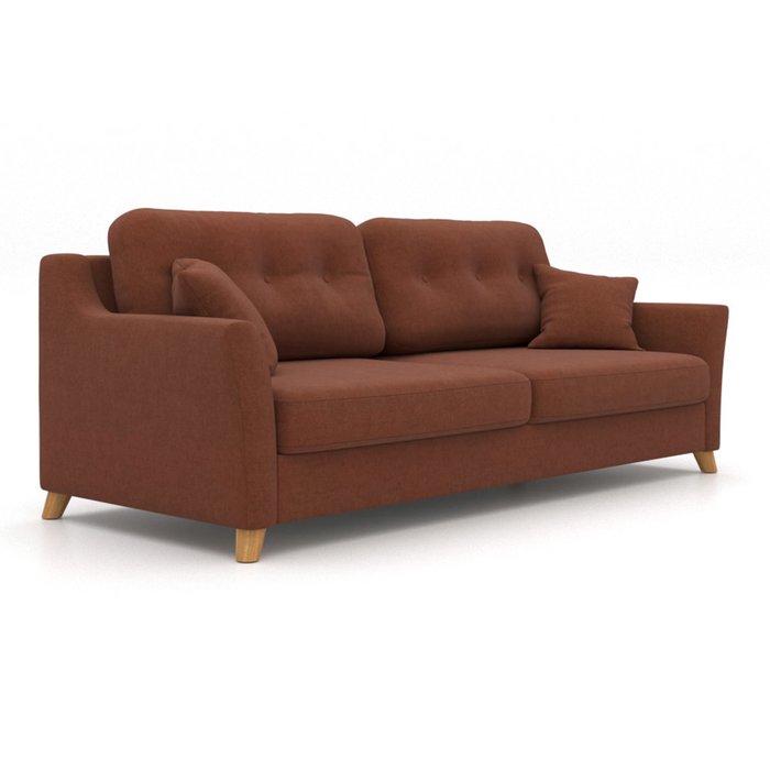 Диван-кровать Raf EKL трехместный коричневый - купить Прямые диваны по цене 67600.0