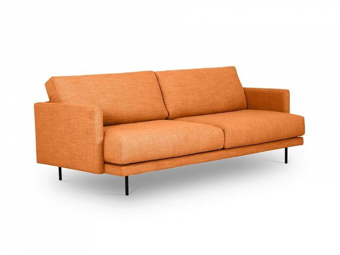 Диван Ricadi оранжевого цвета - купить Прямые диваны по цене 90630.0