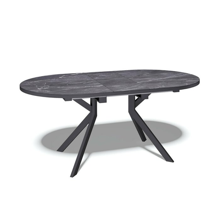 Раздвижной обеденный стол DO1300 черного цвета - купить Обеденные столы по цене 45550.0