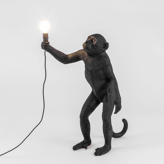 Настольная лампа SelettI The Monkey Lamp Black Standing Version - купить Настольные лампы по цене 33750.0