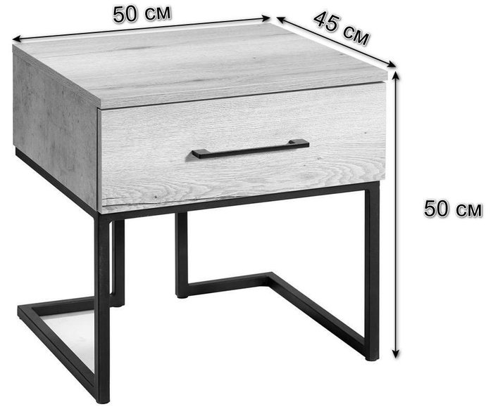 Тумба прикроватная Loft Дуб натур - купить Прикроватные тумбы по цене 2500 Тумба прикроватная Loft Дуб натур - купить Прикроватные тумбы по цене 2500