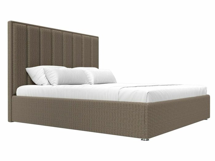 Кровать Афродита 200х200 бежево-коричневого цвета с подъемным механизмом - лучшие Кровати для спальни в INMYROOM