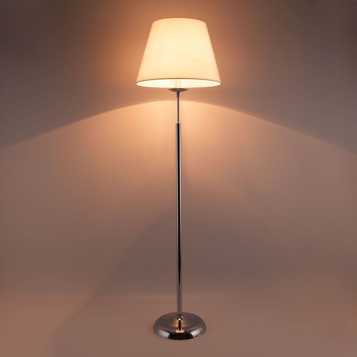 Напольный светильник с абажуром хром 01008/1 хром Hotel - купить Торшеры по цене 8680.0