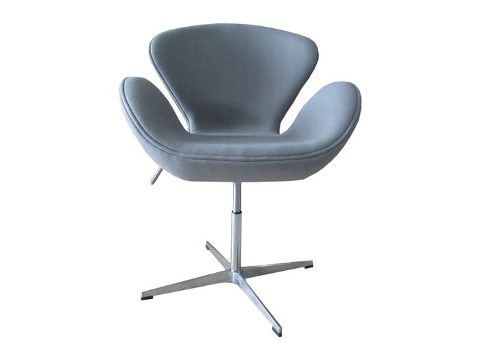Кресло Swan Chair светло-серого цвета - купить Интерьерные кресла по цене 46690.0