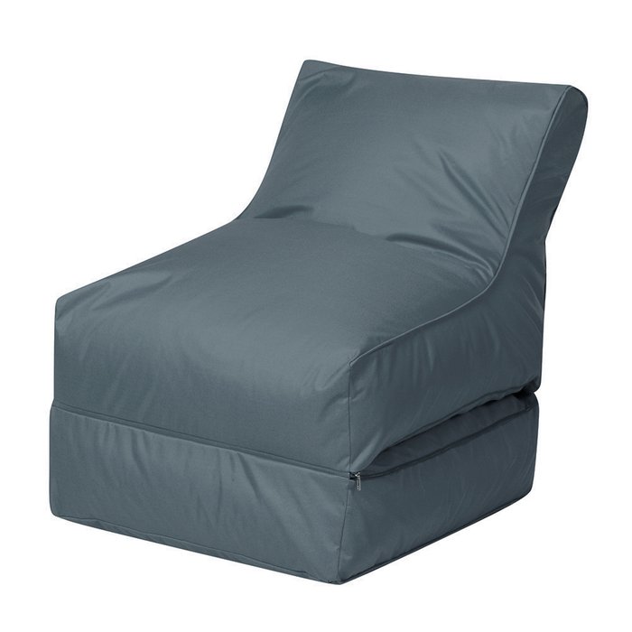 Раскладное кресло-лежак серого цвета