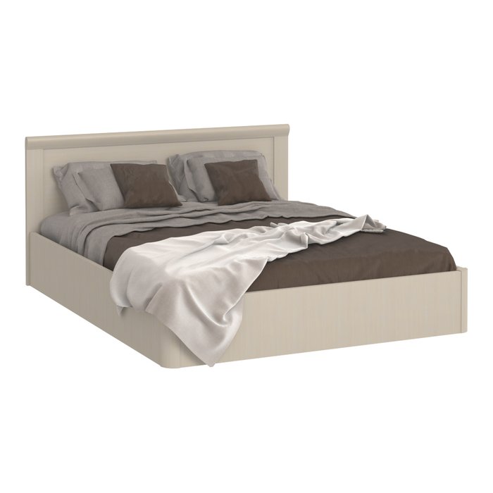 Кровать Магна 140х200 бежевого цвета с подъемным механизмом - лучшие Кровати для спальни в INMYROOM