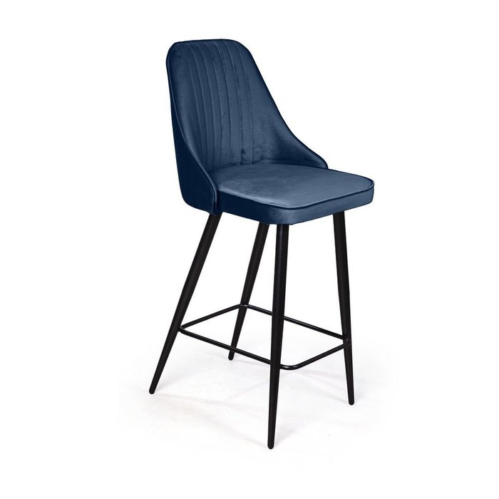 Стул барный Berg синего цвета - купить Барные стулья по цене 9900.0