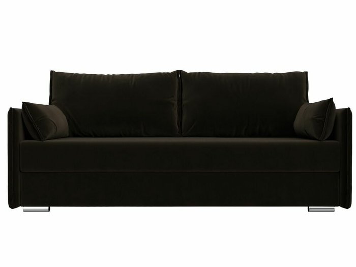 Прямой диван-кровать Сайгон коричневого цвета - купить Прямые диваны по цене 39999.0
