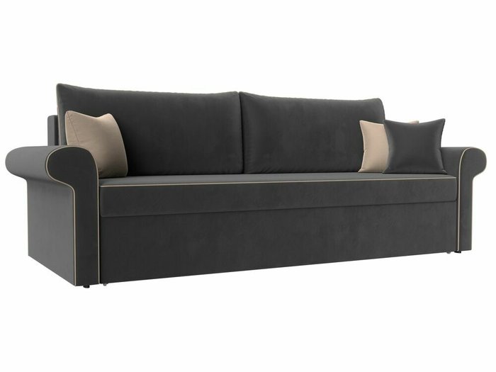 Прямой диван-кровать Милфорд серого цвета