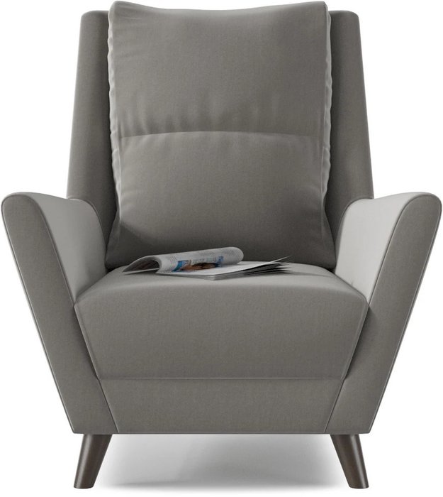 Кресло Йорк серого цвета - купить Интерьерные кресла по цене 18965.0