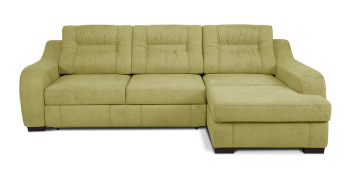 Угловой диван-кровать Ройс зеленого цвета