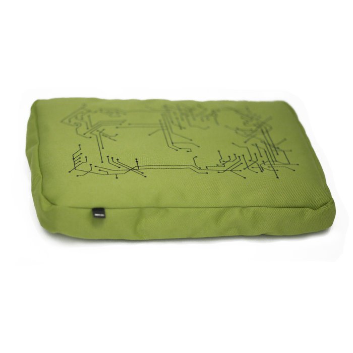 Подставка для ноутбука surfpillow hightech зеленая-черная - купить Декоративные подушки по цене 2500.0