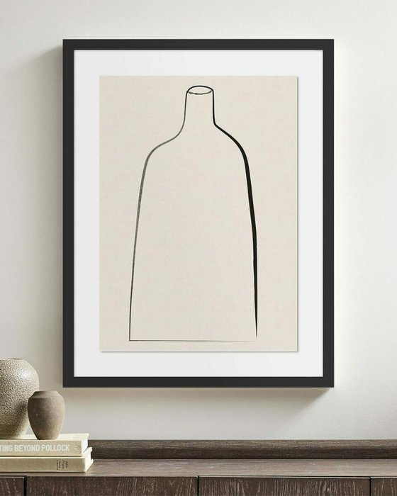 Постер Minimal Vase в чёрной раме - лучшие Принты в INMYROOM Постер Minimal Vase в чёрной раме - лучшие Принты в INMYROOM