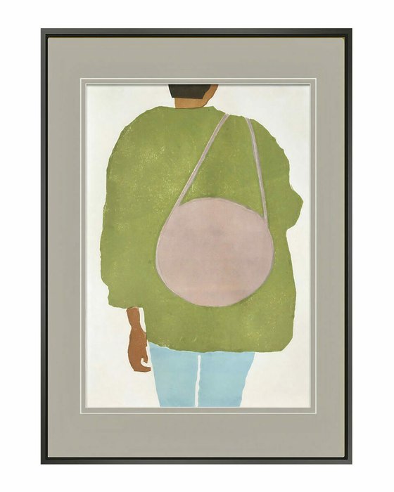 Картина-жикле Silhouette – VI 50х70 зелено-розового цвета