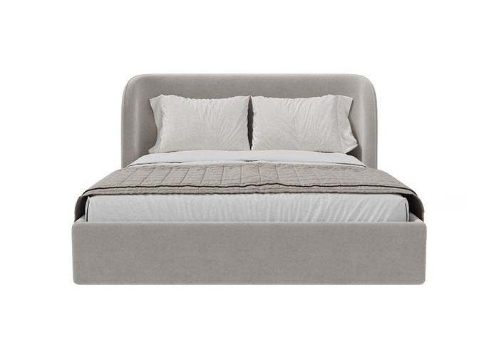 Кровать Classic 160х200 серого цвета с подъемным механизмом - купить Кровати для спальни по цене 98900.0