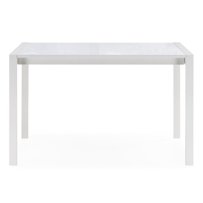Раздвижной обеденный стол Линдисфарн белого цвета - купить Обеденные столы по цене 20590.0
