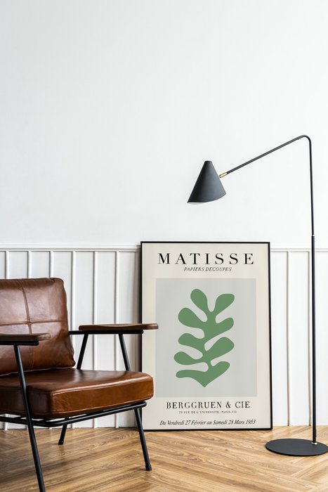 Постер Matisse papiers decoupes green 40x60 в раме черного цвета - купить Принты по цене 11396.0 Постер Matisse papiers decoupes green 40x60 в раме черного цвета - купить Принты по цене 11396.0