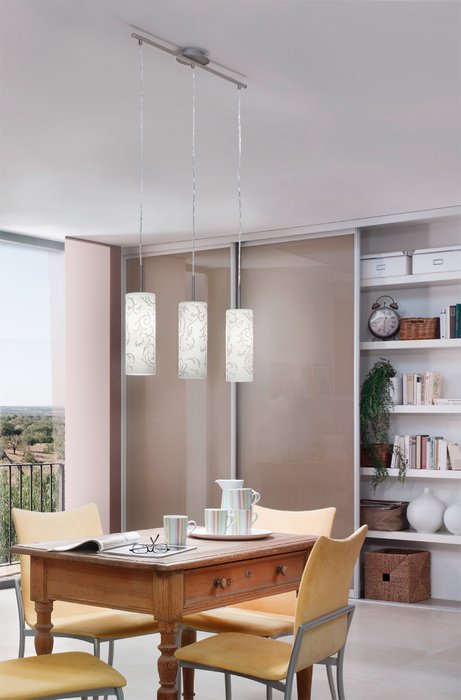 Подвесной светильник Amadora 90048 (стекло, цвет белый) - купить Подвесные светильники по цене 6490