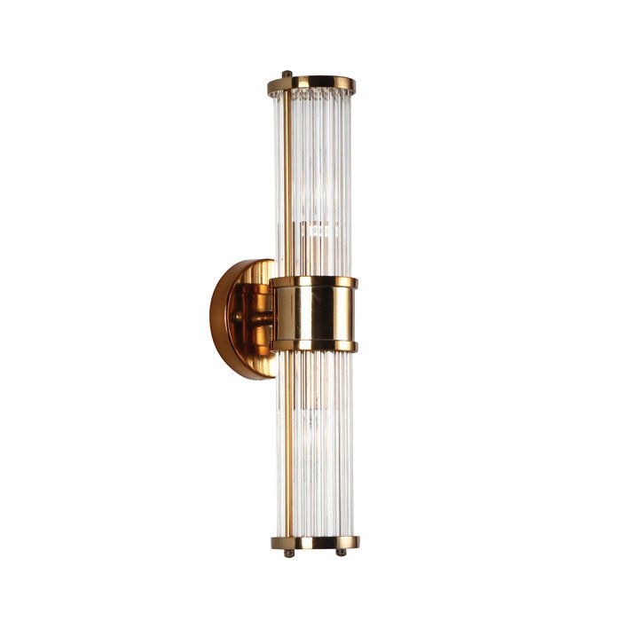 Настенный светильник Claridges 2 brass цвета латунь