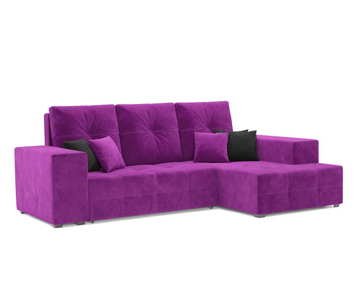 Угловой диван-кровать Монреаль фиолетового цвета правый угол