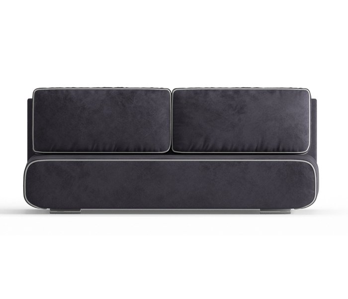 Диван-кровать Рени в обивке из велюра темно-серого цвета - купить Прямые диваны по цене 27990.0