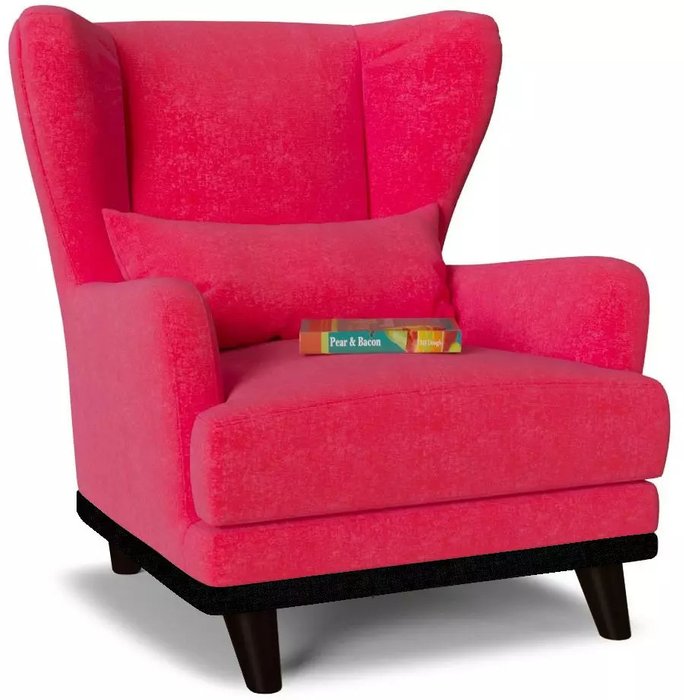 Кресло Роберт дизайн 8 красного цвета