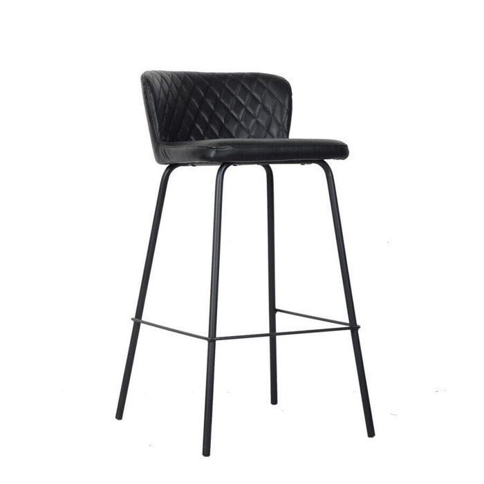 Барные стулья Табурет DKD Home Decor 40 x 42,5 x 81,5 cm Чёрный Синий Металл Тёмно Синий