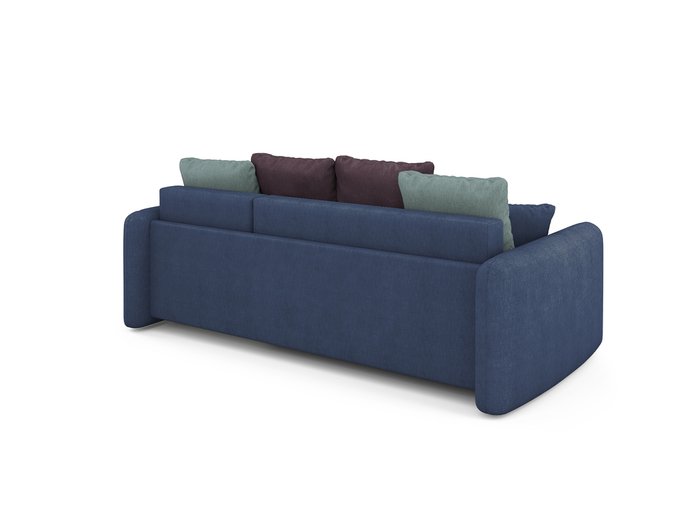 Угловой раскладной диван Arti левый синего цвета - лучшие Угловые диваны в INMYROOM