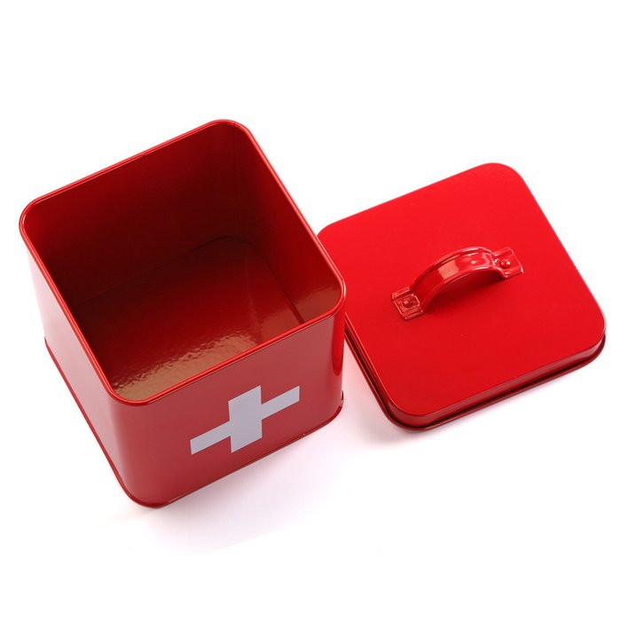 Аптечка Allison для хранения медикаментов красного цвета - купить Декоративные коробки по цене 2100.0