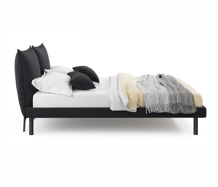 Кровать Fly 160х200 черного цвета - лучшие Кровати для спальни в INMYROOM Кровать Fly 160х200 черного цвета - лучшие Кровати для спальни в INMYROOM