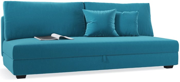 Прямой диван-кровать Forest бирюзового цвета