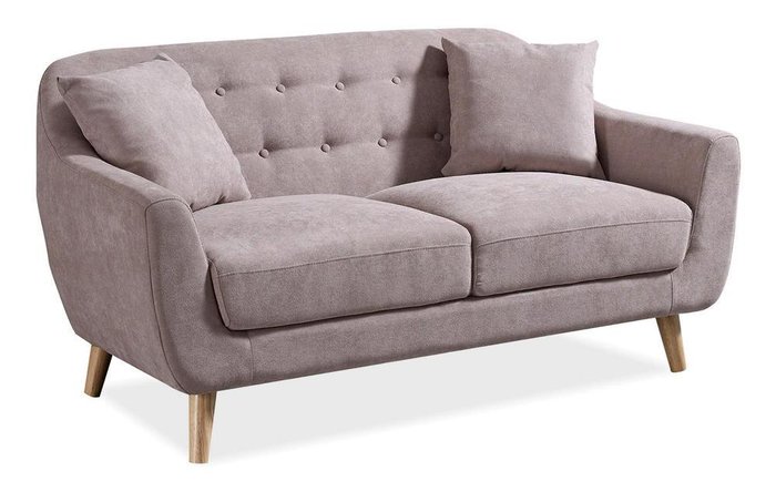 Прямой диван Stockholm S пепельно-розового цвета - лучшие Прямые диваны в INMYROOM
