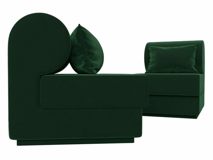 Набор из двух кресел Кипр зеленого цвета - лучшие Комплекты мягкой мебели в INMYROOM