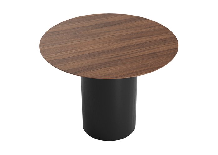 Стол обеденный Type D 100 см черно-коричневого цвета - купить Обеденные столы по цене 60900.0