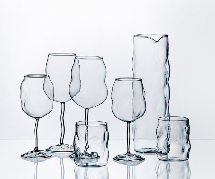 Графин SelettI Glass from Sonny Carafe из фактурного прозрачного стекла - купить Емкости для хранения по цене 7400.0 Графин SelettI Glass from Sonny Carafe из фактурного прозрачного стекла - купить Емкости для хранения по цене 7400.0