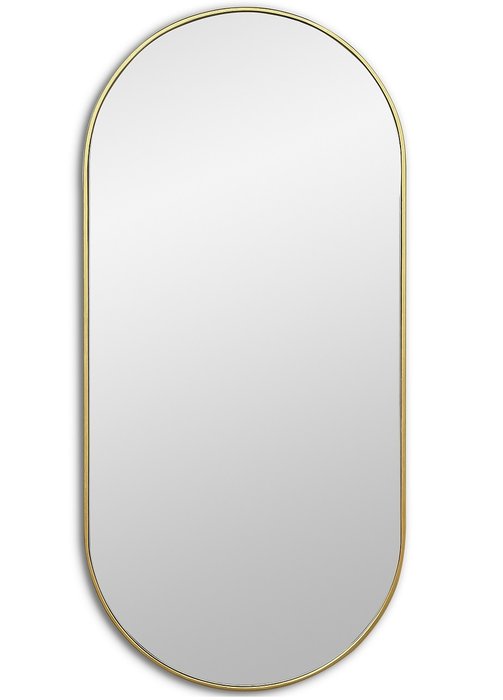 Настенное зеркало Kapsel M в раме золотого цвета