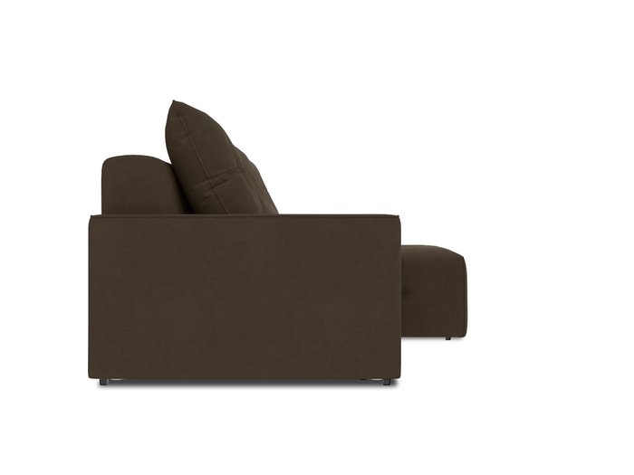 Угловой диван-кровать Bronks темно-коричневого цвета - лучшие Угловые диваны в INMYROOM