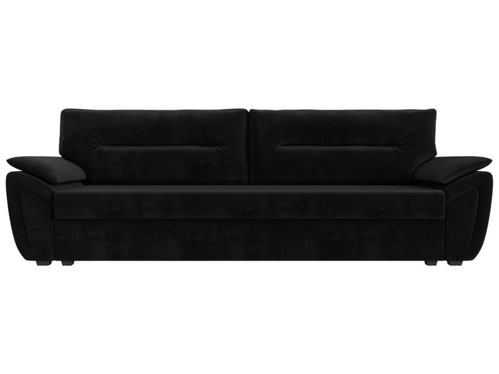 Прямой диван-кровать Нэстор Лайт черного цвета - купить Прямые диваны по цене 50990 Прямой диван-кровать Нэстор Лайт черного цвета - купить Прямые диваны по цене 50990