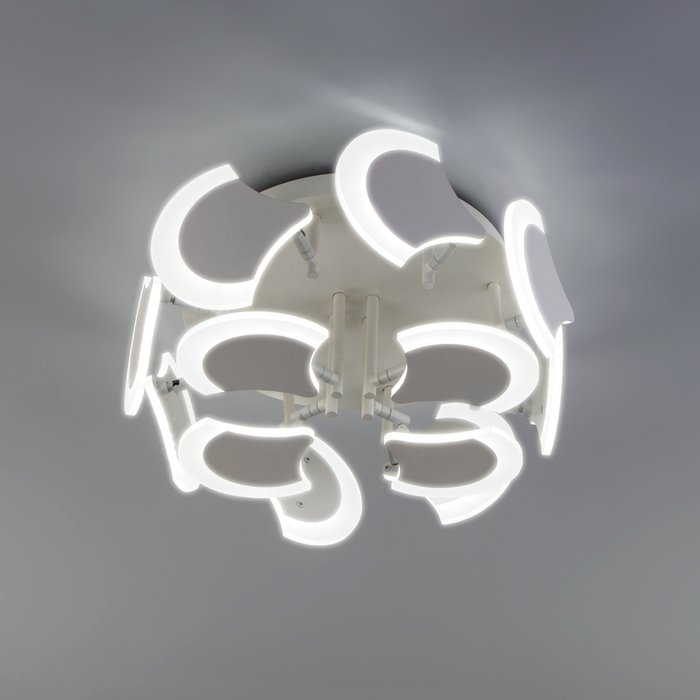Потолочный светодиодный светильник с пультом управления 90159/12 белый - купить Потолочные люстры по цене 18800.0