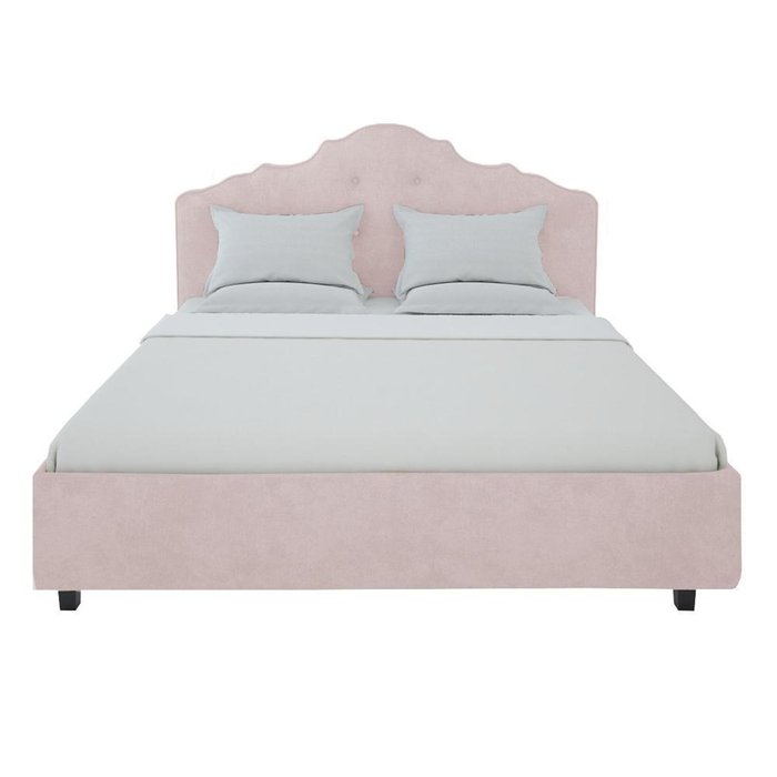 Кровать Palace 180x200 см Велюр Пыльная роза - лучшие Кровати для спальни в INMYROOM