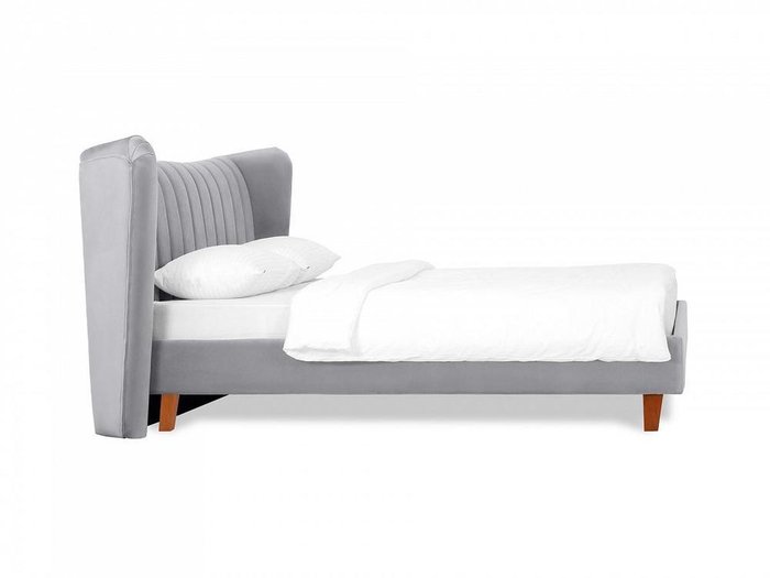 Кровать Queen II Agata L 160х200 серого цвета - лучшие Кровати для спальни в INMYROOM