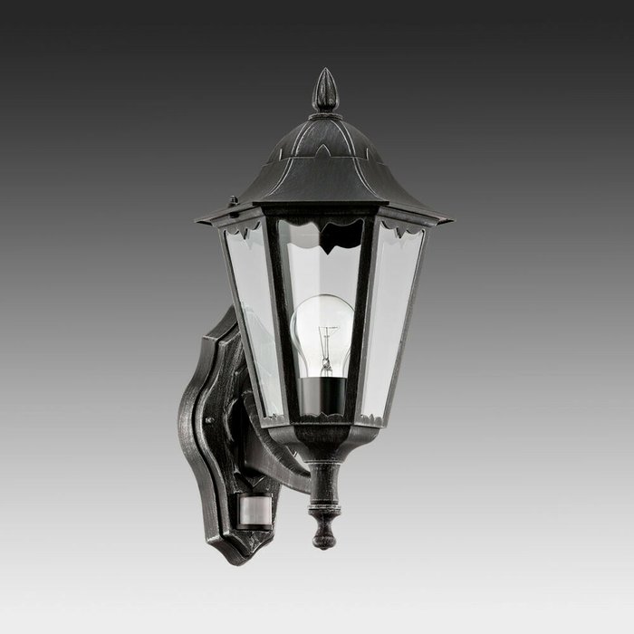 Уличный настенный светильник Navedo черного цвета - купить Настенные уличные светильники по цене 12090.0